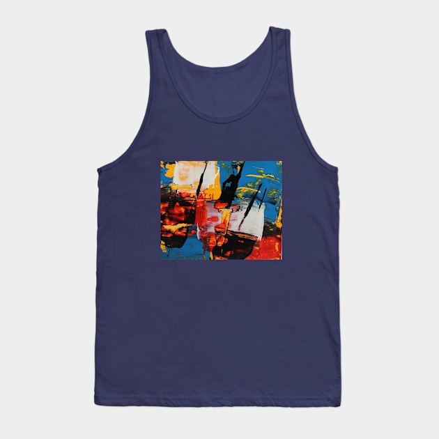 Boats at The Pier Tank Top by Luka Kapanadze